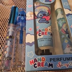 Cute Hand Cream and Lip Gloss Set